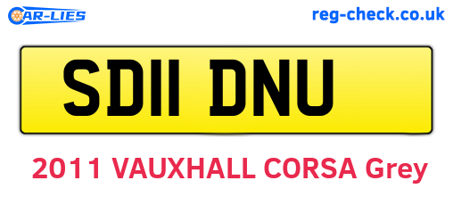SD11DNU are the vehicle registration plates.