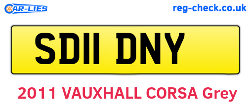 SD11DNY are the vehicle registration plates.
