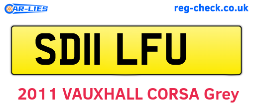 SD11LFU are the vehicle registration plates.