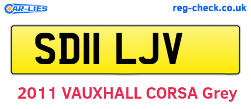 SD11LJV are the vehicle registration plates.