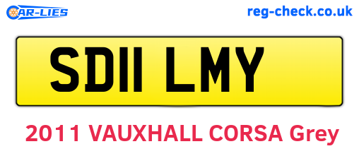 SD11LMY are the vehicle registration plates.