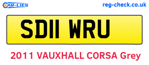 SD11WRU are the vehicle registration plates.