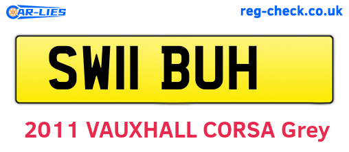 SW11BUH are the vehicle registration plates.