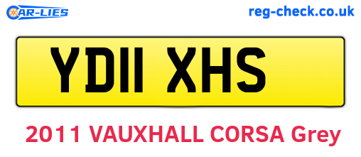 YD11XHS are the vehicle registration plates.