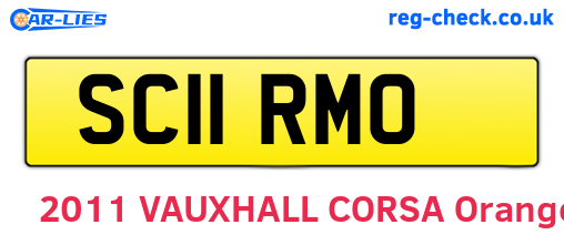 SC11RMO are the vehicle registration plates.
