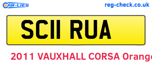 SC11RUA are the vehicle registration plates.
