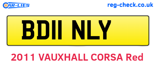 BD11NLY are the vehicle registration plates.