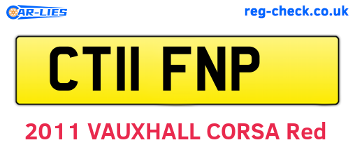 CT11FNP are the vehicle registration plates.