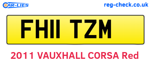 FH11TZM are the vehicle registration plates.