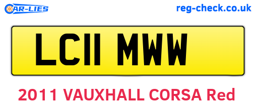 LC11MWW are the vehicle registration plates.