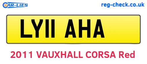 LY11AHA are the vehicle registration plates.