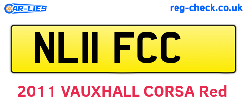 NL11FCC are the vehicle registration plates.