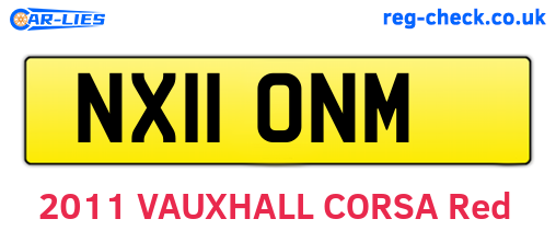 NX11ONM are the vehicle registration plates.