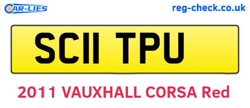 SC11TPU are the vehicle registration plates.