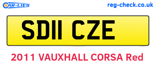 SD11CZE are the vehicle registration plates.