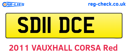 SD11DCE are the vehicle registration plates.