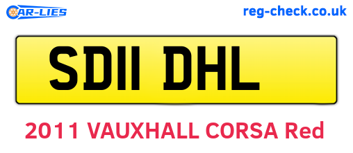 SD11DHL are the vehicle registration plates.