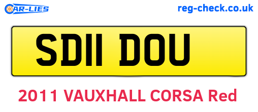 SD11DOU are the vehicle registration plates.