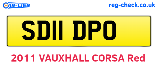 SD11DPO are the vehicle registration plates.