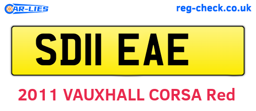 SD11EAE are the vehicle registration plates.