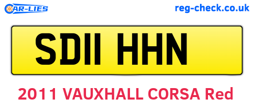 SD11HHN are the vehicle registration plates.