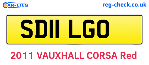 SD11LGO are the vehicle registration plates.