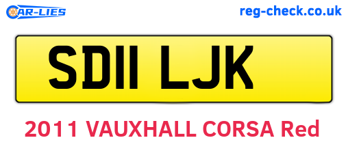 SD11LJK are the vehicle registration plates.