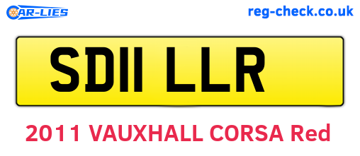 SD11LLR are the vehicle registration plates.