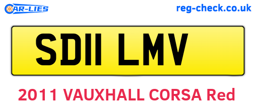 SD11LMV are the vehicle registration plates.