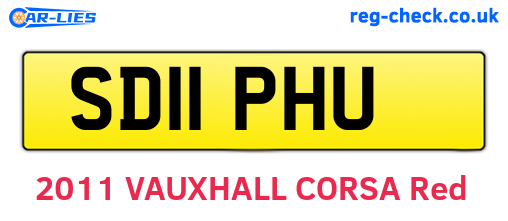 SD11PHU are the vehicle registration plates.