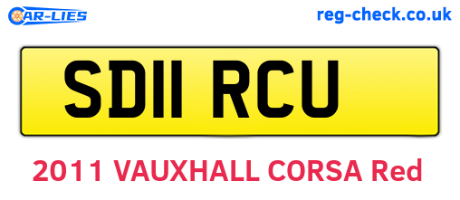 SD11RCU are the vehicle registration plates.