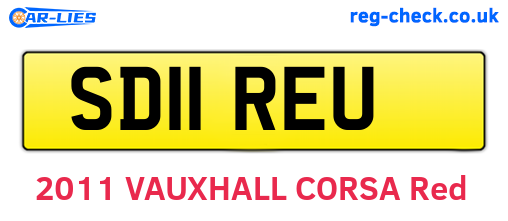 SD11REU are the vehicle registration plates.