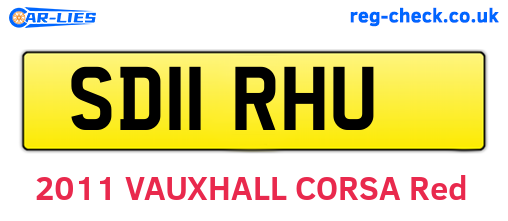 SD11RHU are the vehicle registration plates.