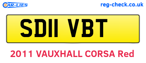 SD11VBT are the vehicle registration plates.