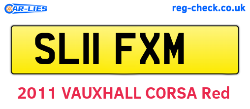 SL11FXM are the vehicle registration plates.
