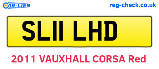 SL11LHD are the vehicle registration plates.