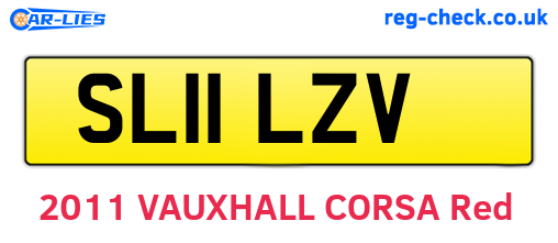 SL11LZV are the vehicle registration plates.