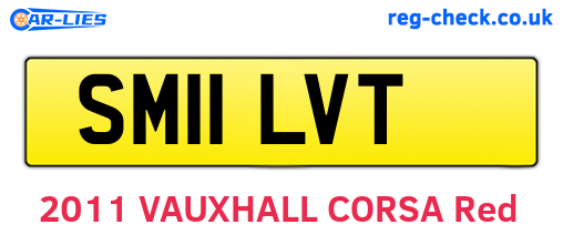 SM11LVT are the vehicle registration plates.