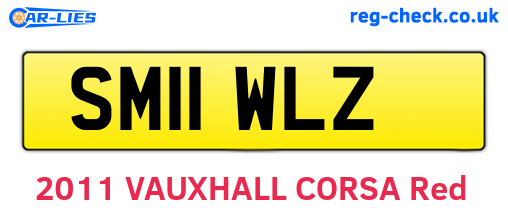 SM11WLZ are the vehicle registration plates.