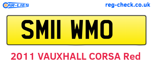 SM11WMO are the vehicle registration plates.