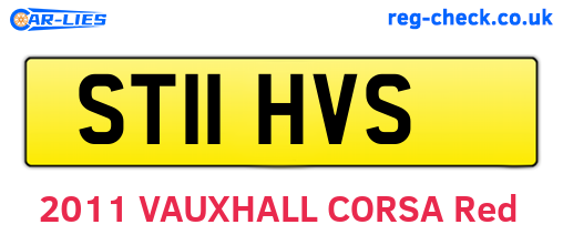 ST11HVS are the vehicle registration plates.