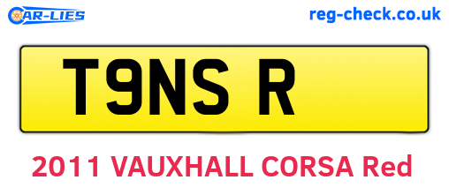 T9NSR are the vehicle registration plates.