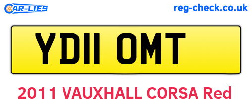 YD11OMT are the vehicle registration plates.