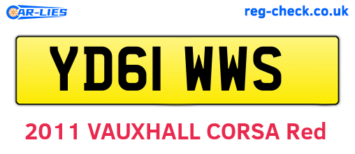 YD61WWS are the vehicle registration plates.
