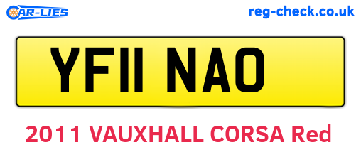 YF11NAO are the vehicle registration plates.