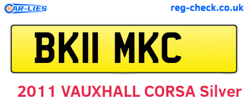 BK11MKC are the vehicle registration plates.