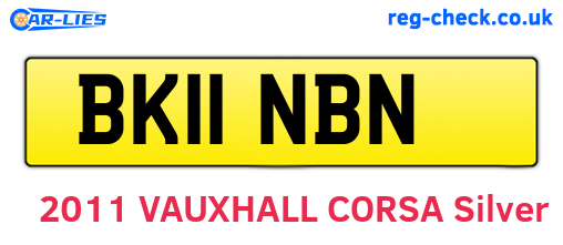 BK11NBN are the vehicle registration plates.
