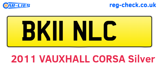 BK11NLC are the vehicle registration plates.