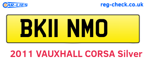 BK11NMO are the vehicle registration plates.