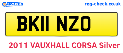 BK11NZO are the vehicle registration plates.